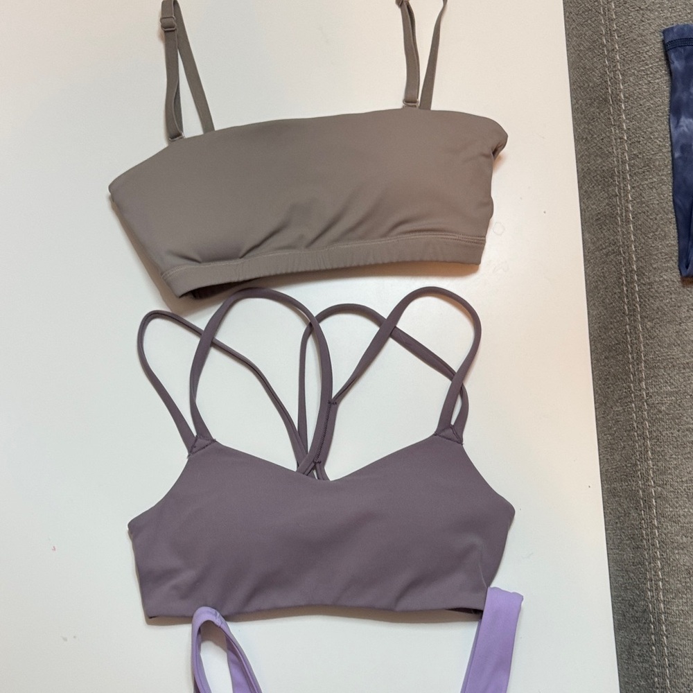 Elegant Mauve and Lavender Bandeau Set